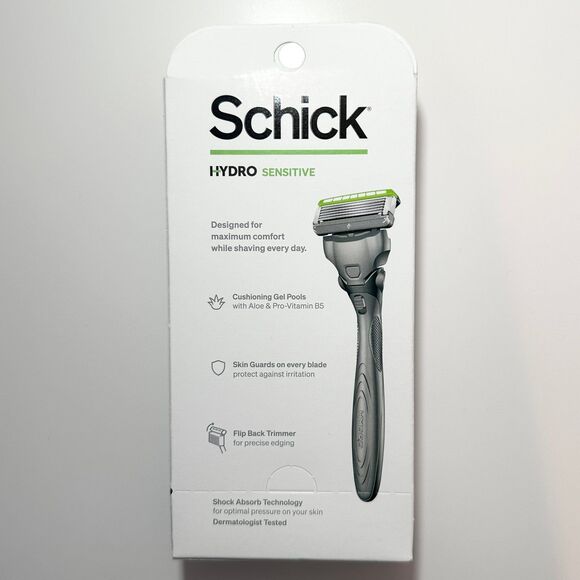 5/$25 Schick Hydro Sensitive 5-Blades 1 Razor + 2 Cartridges + 1 STUBL Saver NIB - Picture 2 of 2